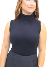 Load image into Gallery viewer, Dessi Tank Turtle Neck Bodysuit- Black
