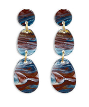 Load image into Gallery viewer, 2 Oval Drop Earrings
