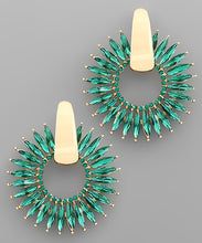 Load image into Gallery viewer, Stone Flower Earrings
