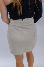 Load image into Gallery viewer, My World Corduroy Skirt- Cream
