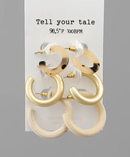 Load image into Gallery viewer, Acetate &amp; Wood Hoops Set
