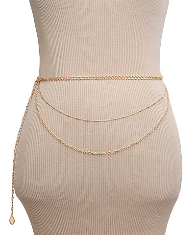 3 Layered Mini Chain Belt