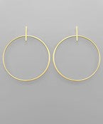 Load image into Gallery viewer, Bar &amp; Circle Earrings
