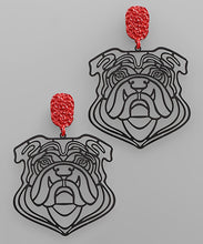 Load image into Gallery viewer, Filigree Bulldog Earrings
