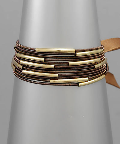 Spring Wire Bar Bracelets