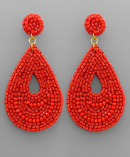 Load image into Gallery viewer, Bead Teardrop Earrings
