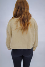 Load image into Gallery viewer, Oatmeal Teddy Zip Jacket- Cream

