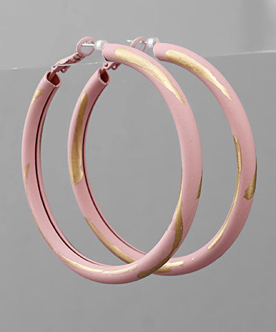 Gold Line Paint Hoops