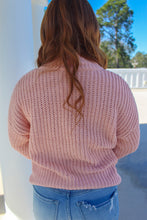 Load image into Gallery viewer, Patti Mock Neck Knit Sweater- Pale Pink
