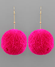 Load image into Gallery viewer, Oversized PomPom Drop Earrings
