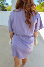 Load image into Gallery viewer, Penelope V Neck Wrap Dress - Lavender

