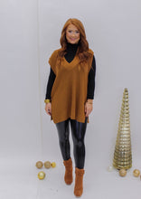 Load image into Gallery viewer, Pumpkin Pie Sweater Vest- Camel
