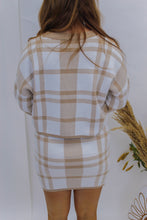 Load image into Gallery viewer, Sweetie Plaid Sweater Set- Beige
