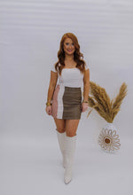 Load image into Gallery viewer, So Fetch Color Block Mini Skirt
