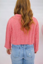 Load image into Gallery viewer, Gimmie More Collared Crop Sweater- Rose
