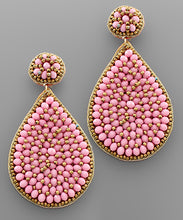 Load image into Gallery viewer, Beaded Teardrop Earrings
