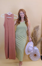 Load image into Gallery viewer, Fun Day Sleeveless Midi Dress- Camel
