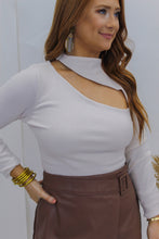 Load image into Gallery viewer, Leads to You Cut Out Bodysuit- Cream
