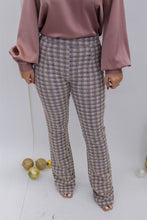 Load image into Gallery viewer, Back to Business Tweed Flare Pants- Mocha Multi
