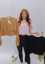 Load image into Gallery viewer, Miss Thing Waffle Knit Crop Top
