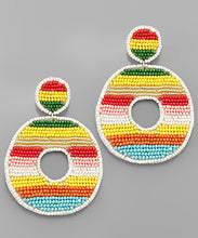 Load image into Gallery viewer, Seed Beads Circle Earrings
