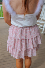 Load image into Gallery viewer, Sweet Memories Ruffle Mini Skirt- Light Pink
