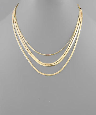 3 Snake Chain Necklace Set