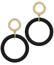 Load image into Gallery viewer, Color Link Circle Earrings
