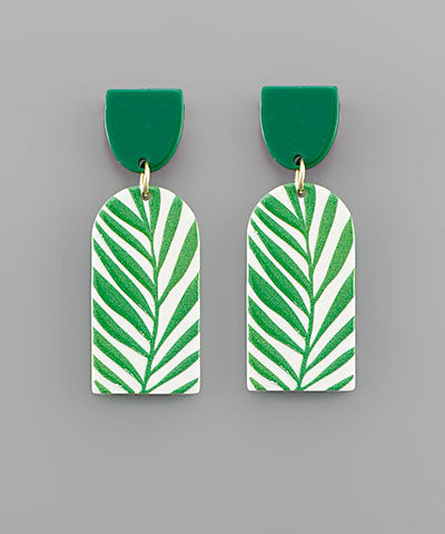 Leaf Pattern Earrings