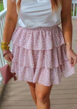 Load image into Gallery viewer, Sweet Memories Ruffle Mini Skirt- Light Pink
