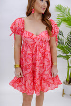 Load image into Gallery viewer, Elizabeth Babydoll Dress- Pink Orange
