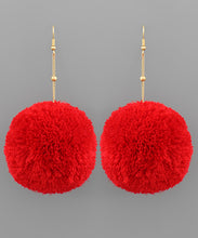 Load image into Gallery viewer, Oversized PomPom Drop Earrings
