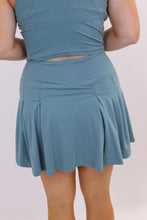 Load image into Gallery viewer, High Waist Pleat Athletic Skort- Teal
