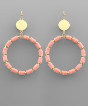 Load image into Gallery viewer, Circle Rubber &amp; Metal Earrings
