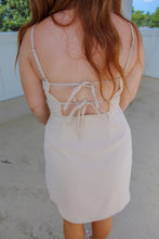Load image into Gallery viewer, Elsie Square Neck Mini Dress- Cream

