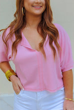 Load image into Gallery viewer, Waffle Knit Crop Tee
