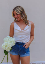 Load image into Gallery viewer, Promised Love Cowl Neck Tank- Cream
