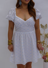 Load image into Gallery viewer, Bella Floral Puff Sleeve Romper- White
