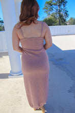 Load image into Gallery viewer, Roxanne Side Slit Midi Dress- Dusty Rose
