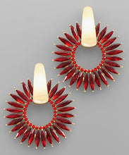 Load image into Gallery viewer, Stone Flower Earrings
