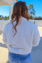 Load image into Gallery viewer, Patti Mock Neck Knit Sweater- White

