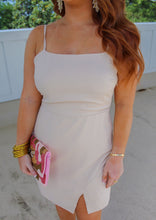 Load image into Gallery viewer, Elsie Square Neck Mini Dress- Cream
