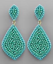 Load image into Gallery viewer, Bead Rhombus Dangle Earrings
