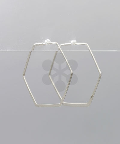 Octagon Hoop Earrings