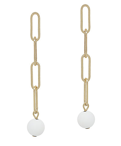 Chain & Ball Earrings