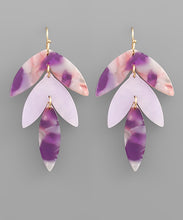 Load image into Gallery viewer, Acetate Leave Drop Earrings
