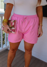 Load image into Gallery viewer, Dolly Leather Drawstring Shorts- Pink
