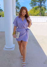 Load image into Gallery viewer, Penelope V Neck Wrap Dress - Lavender
