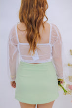 Load image into Gallery viewer, Sweet Fling Mesh Crop Top- Off White
