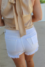 Load image into Gallery viewer, High Rise Frayed Single Cuff Mom Shorts

